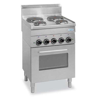 ShopDesChefs - Cuisinière électrique  4 Zones + Grill + Four