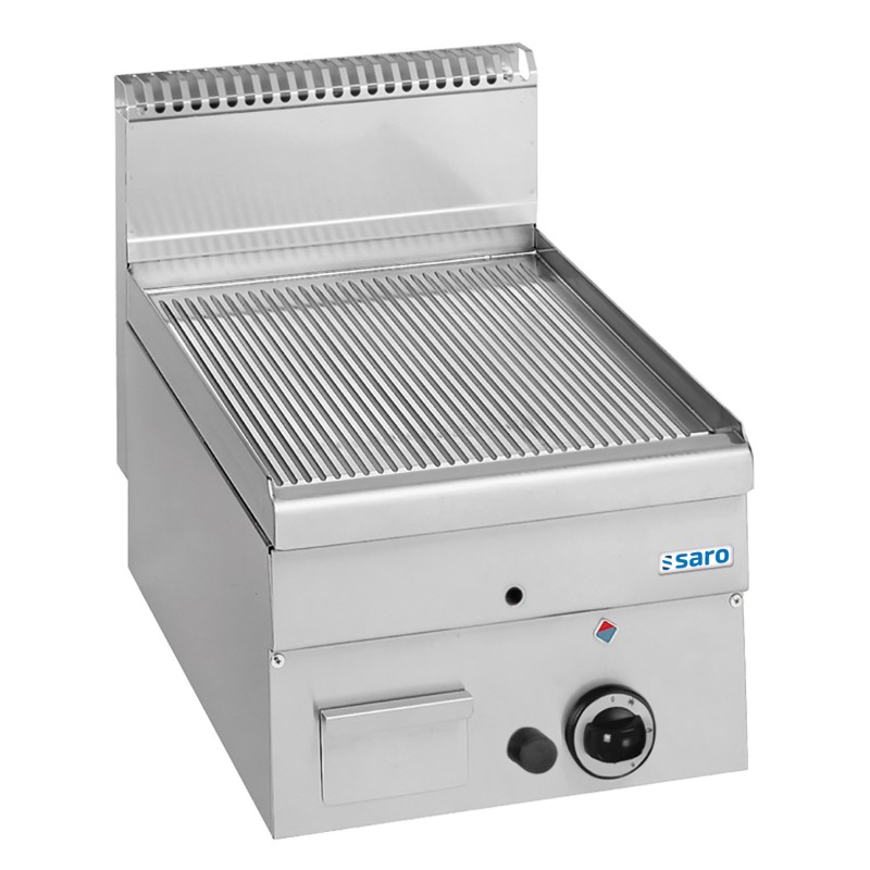 ShopDesChefs - Plancha de table gaz  à rainures