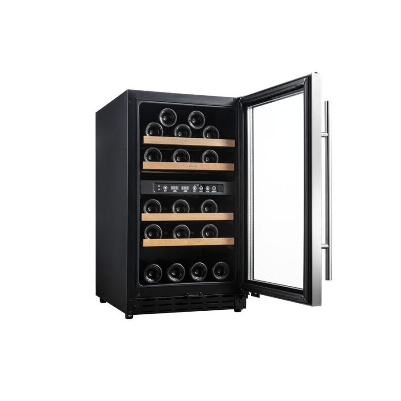 Vinobox - Cave à vin 40 bouteilles Inox - 2 zones