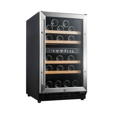 Vinobox - Cave à vin 40 bouteilles Inox - 2 zones
