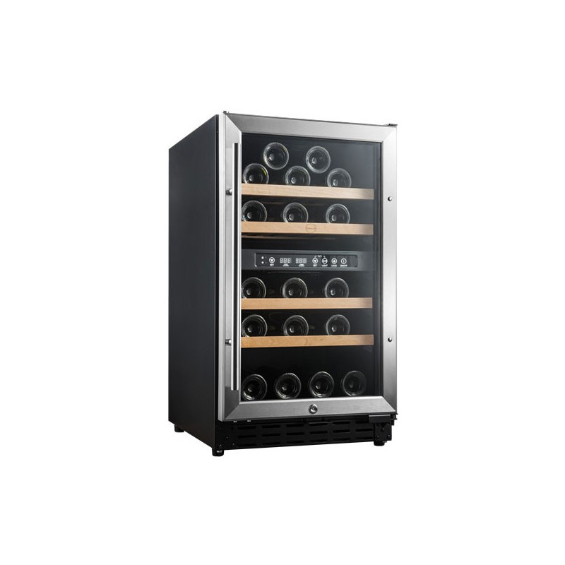 Vinobox - Cave à vin 40 bouteilles Inox - 2 zones