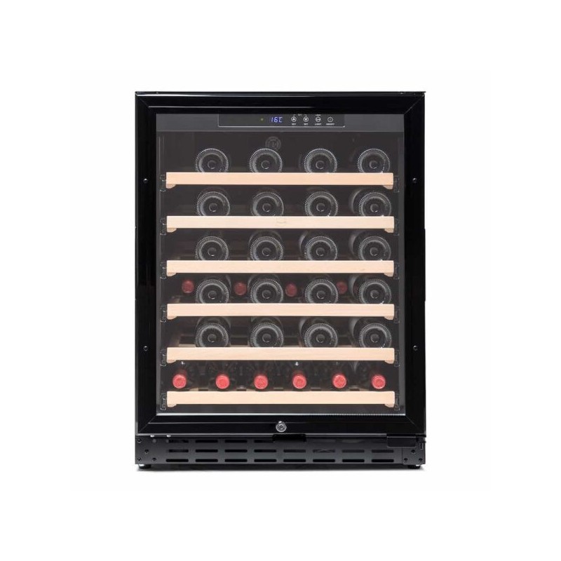 Vinobox - Cave à vin noire professionnelle 50 bouteilles