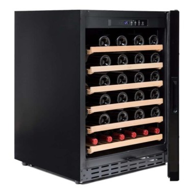 Vinobox - Cave à vin noire professionnelle 50 bouteilles