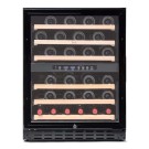 Vinobox - Cave à vin noire de 50 bouteilles - 2 températures