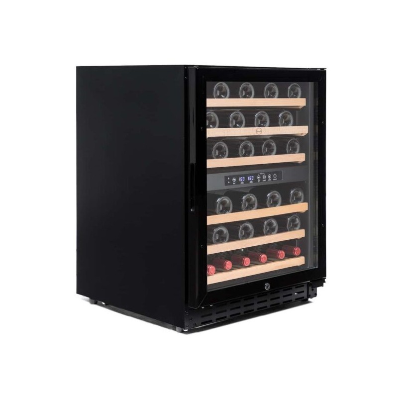 Vinobox - Cave à vin noire de 50 bouteilles - 2 températures