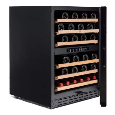 Vinobox - Cave à vin noire de 50 bouteilles - 2 températures