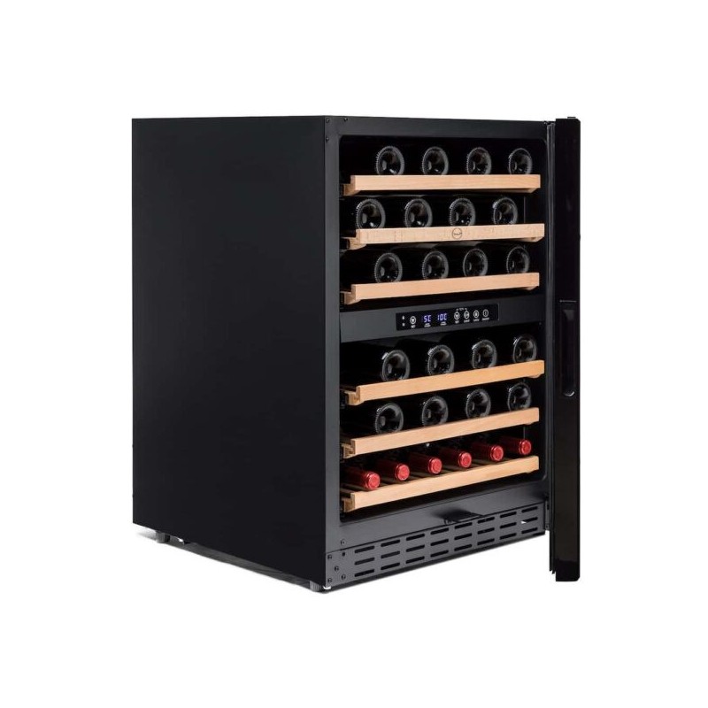 Vinobox - Cave à vin noire de 50 bouteilles - 2 températures
