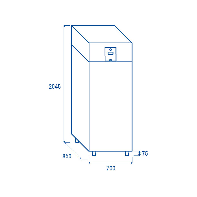 COOL HEAD - Armoire réfrigérée verticale positive GN2/1 - QR 6-5A