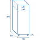COOL HEAD - Armoire réfrigérée verticale positive GN2/1 - QR 6-5A