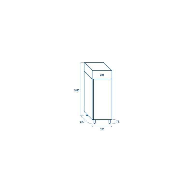 COOL HEAD - Armoire réfrigérée verticale - GN2/1 - QR 6