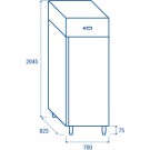 COOL HEAD - Armoire réfrigérée verticale - GN2/1 - QR 6