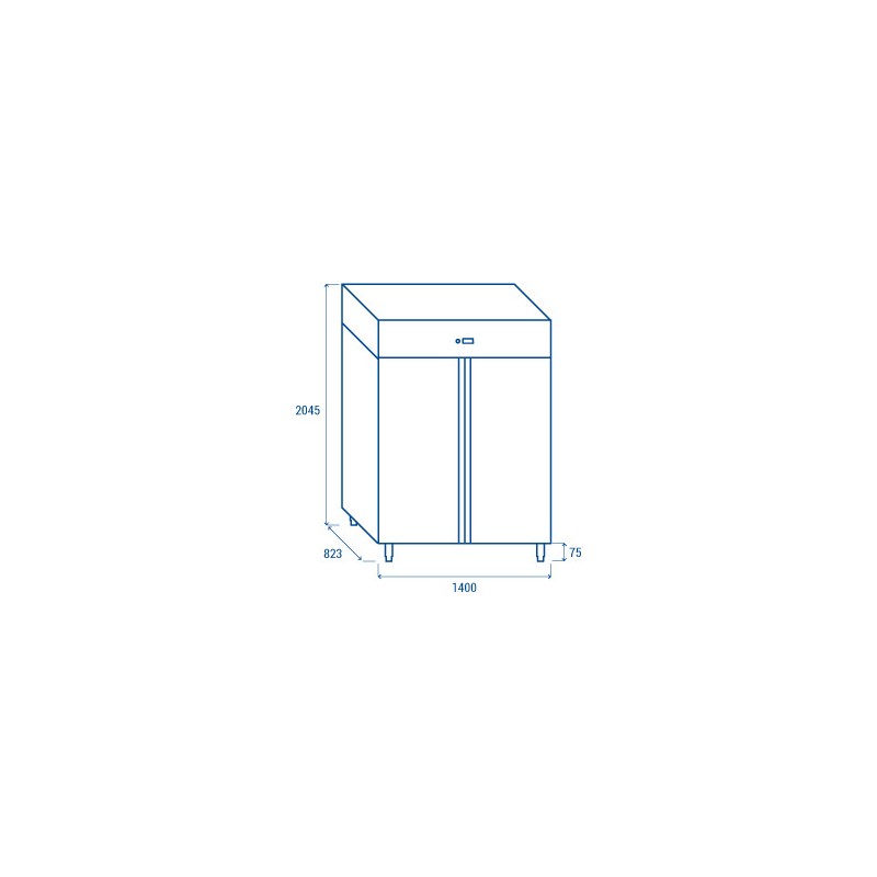 COOL HEAD - Armoire réfrigérée verticale - GN2/1 - QR 12