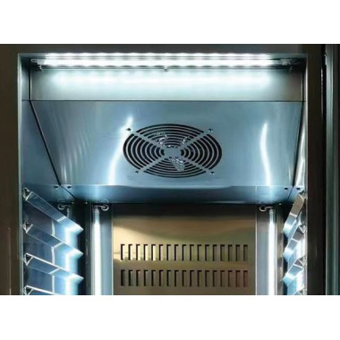 COOL HEAD - Armoire réfrigérée verticale GN2/1 porte vitrée QRG 6