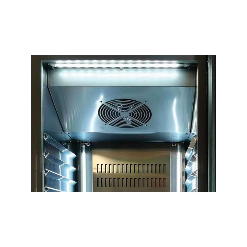 COOL HEAD - Armoire réfrigérée verticale GN2/1 porte vitrée QRG 6