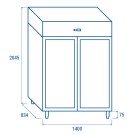 COOL HEAD - Armoire réfrigérée positive GN2/1 QRG 12