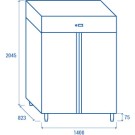 COOL HEAD - Armoire réfrigérée négative GN2/1 QN 12