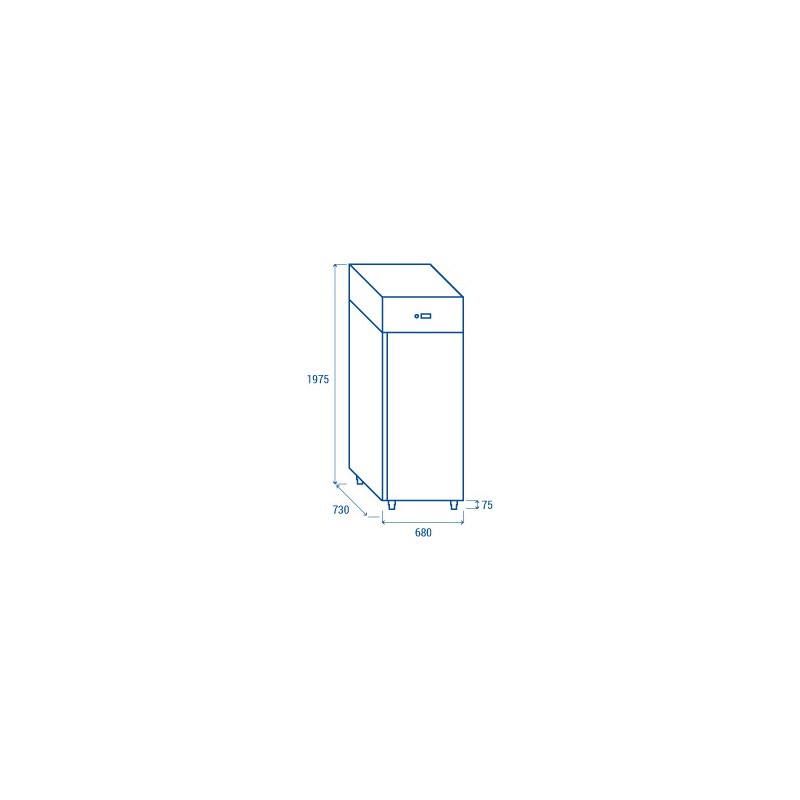 COOL HEAD - Armoire Congélateur vertical - 400 litres QN 4