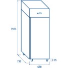 COOL HEAD - Armoire Congélateur vertical - 400 litres QN 4