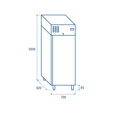 COOL HEAD - Armoire Congélateur vertical QPN 740