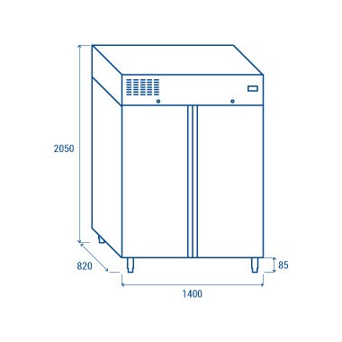 COOL HEAD - Armoire congélateur verticale QPN 1640