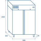 COOL HEAD - Armoire congélateur verticale QPN 1640
