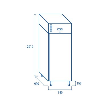 COOL HEAD - Armoire réfrigérée positive verticale PA 800TN