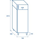 COOL HEAD - Armoire réfrigérée positive verticale PA 800TN