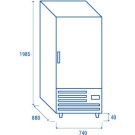 COOL HEAD - Armoire réfrigérée verticale - GN2/1 GET 688S