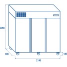 COOL HEAD - Armoire réfrigérée verticale - GN2/1 RC 1850