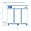 COOL HEAD - Armoire réfrigérée verticale - GN2/1 RCG 1850