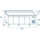 COOL HEAD - Comptoir réfrigéré - GN1/1 QR 4200