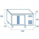 COOL HEAD - Comptoir réfrigéré - GN1/1 QRG 2100