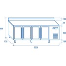 COOL HEAD - Comptoir réfrigéré GN1/1 QRG 4200
