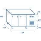 COOL HEAD - Comptoir congélateur - GN1/1 QN 2100