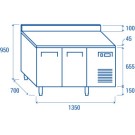 COOL HEAD - Comptoir congélateur - GN1/1 QN 2200