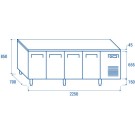 COOL HEAD - Comptoir congélateur GN1/1 - QN 4100
