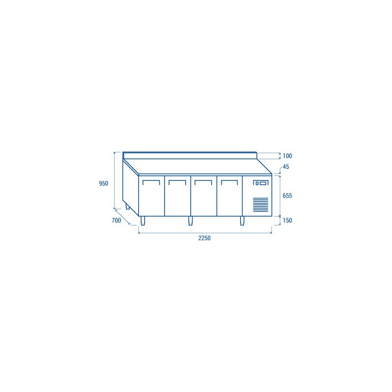 COOL HEAD - Comptoir congélateur - GN1/1 QN 4200