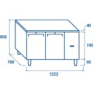 COOL HEAD - Meuble réfrigéré GN1/1 QR 2100SG