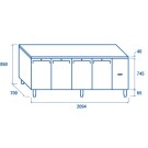 COOL HEAD - Comptoir réfrigéré positif GN1/1 QR 4100SG
