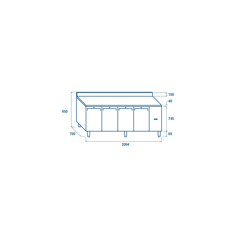 COOL HEAD - Table congélateur GN1/1 QN 4200SG
