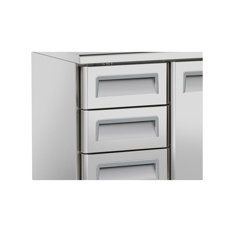 COOL HEAD - Table réfrigéré pour plateaux de 325x410mm SR 2200