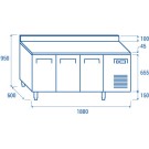 COOL HEAD -Table réfrigéré pour plateaux 325x410mm SR 3200