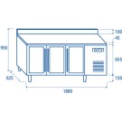COOL HEAD - Comptoir réfrigéré vitrée SRG 3200