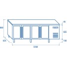 COOL HEAD - Comptoir réfrigéré pour plateaux 325x410mm - SRG 4100