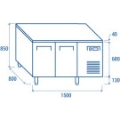 COOL HEAD -Meuble réfrigéré pour plateaux 600x400mm - PA 2100