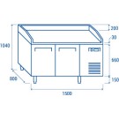COOL HEAD - Table réfrigéré pizza - QZ 20