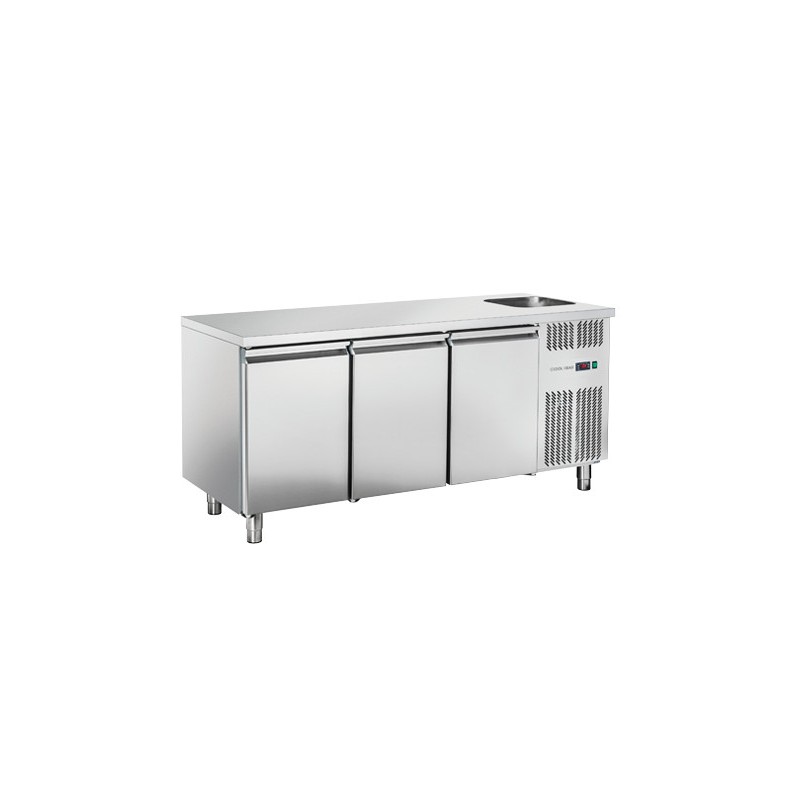 COOL HEAD - Meuble réfrigéré  GN1/1avec évier - RC 3100LV