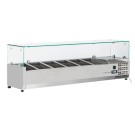 COOL HEAD  - Vitrine avec bacs GN1/4 réfrigérée horizontale - VRX 14/33