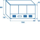COOL HEAD - Table réfrigérée GN1/1 inox CRX 93A