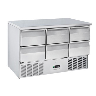 COOL HEAD -Table réfrigérée GN1/1 inox CRD 96A
